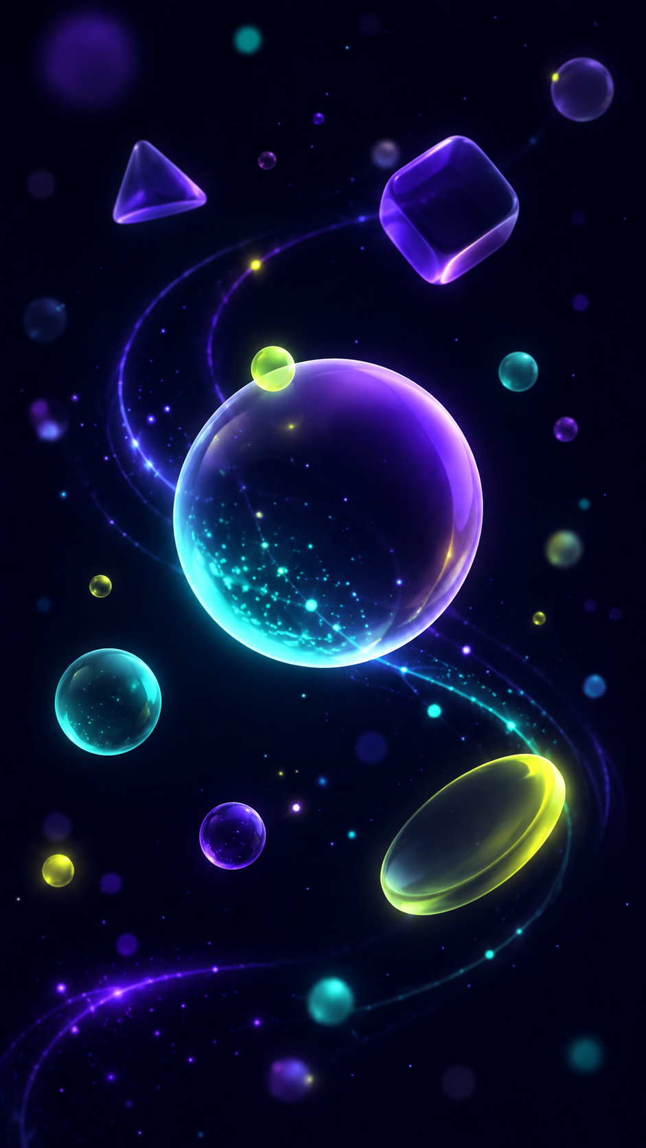 Abstract illustration of an AI knowledge graph